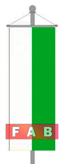 Bundesland Banner ohne Wappen Sachsen
