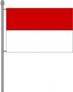 Querformatfahne rot-wei�