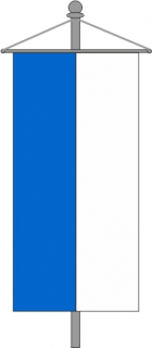 Sch�tzenbanner blau-weiss