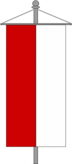 Sch�tzenbanner rot-weiss
