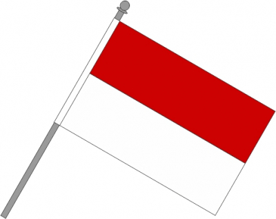 Schwenkfahne rot-weiss