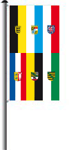 Bundesland Hochformat mit Wappen 100x300cm