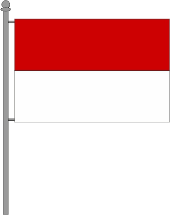 Querformatfahne rot-wei�