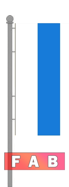 Bundesland Hochformat f�r Ausleger ohne Wappen Bayern