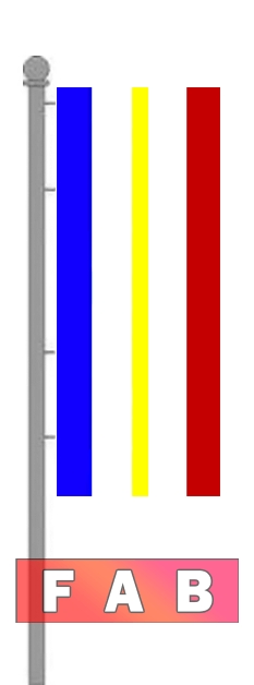 Bundesland Hochformat f�r Ausleger ohne Wappen Mecklenburg-Vorpommern