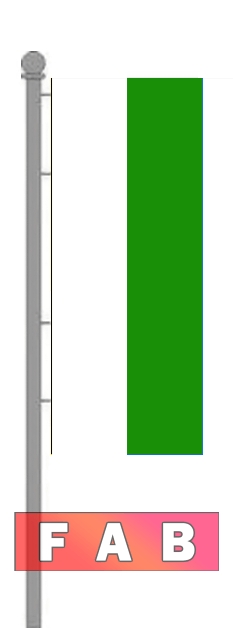 Bundesland Hochformat f�r Ausleger ohne Wappen Sachsen