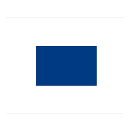 Signalflagge Buchstabe S = Sierra