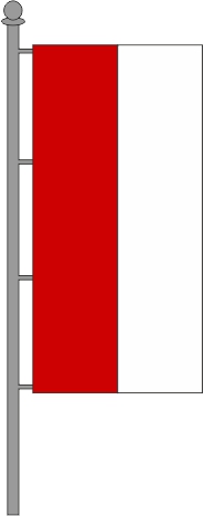 Kirchenfahne Hochformat rot-wei�