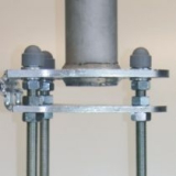Masten mit Drehkopfausleger hissbar  90 mm