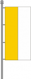 Hochformatfahne gelb-weiß